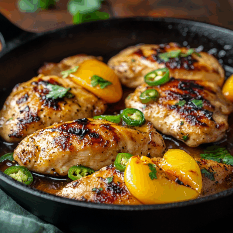 Jalapeno Peach Chicken