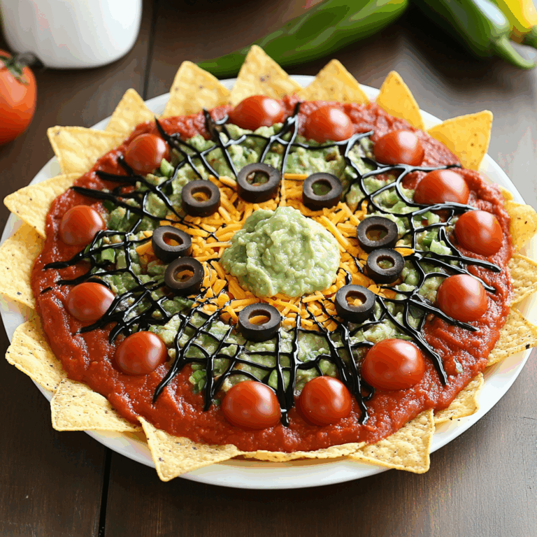 Spiderweb Seven Layer Dip Board