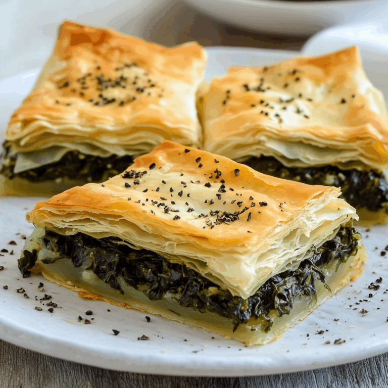 Easy Spanakopita (Greek Spinach Pie)