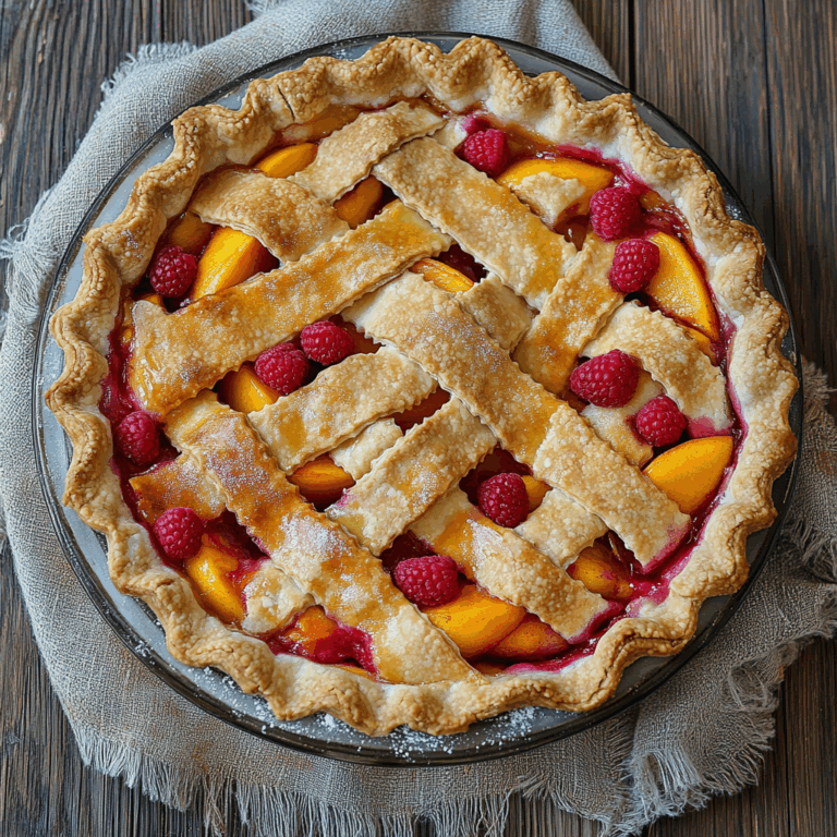 Raspberry Peach Pie