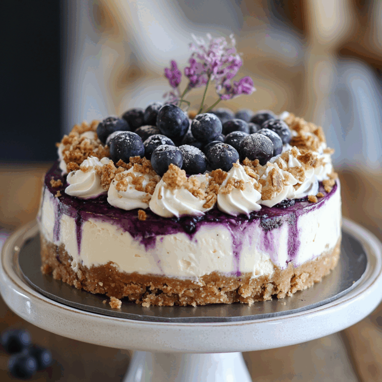 Blueberry Crumble Cheesecake