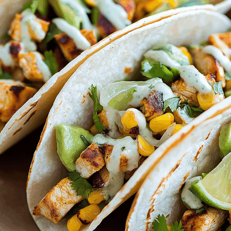 Chili Lime Chicken Tacos Recipe