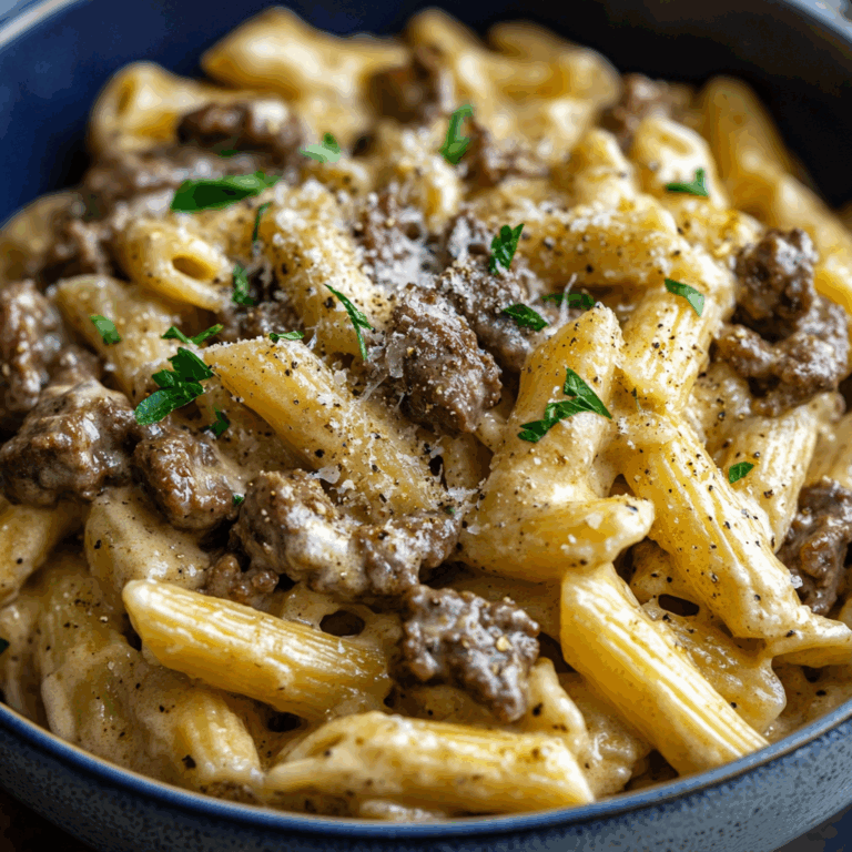 Creamy Beef Pasta Recipe