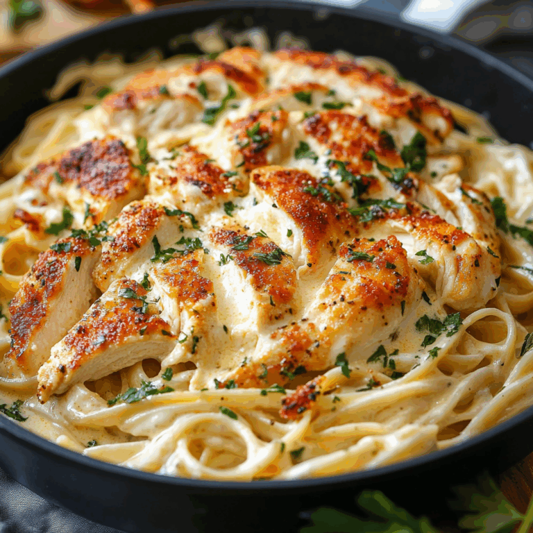 Creamy Mozzarella Chicken Linguine with Cajun Garlic Butter