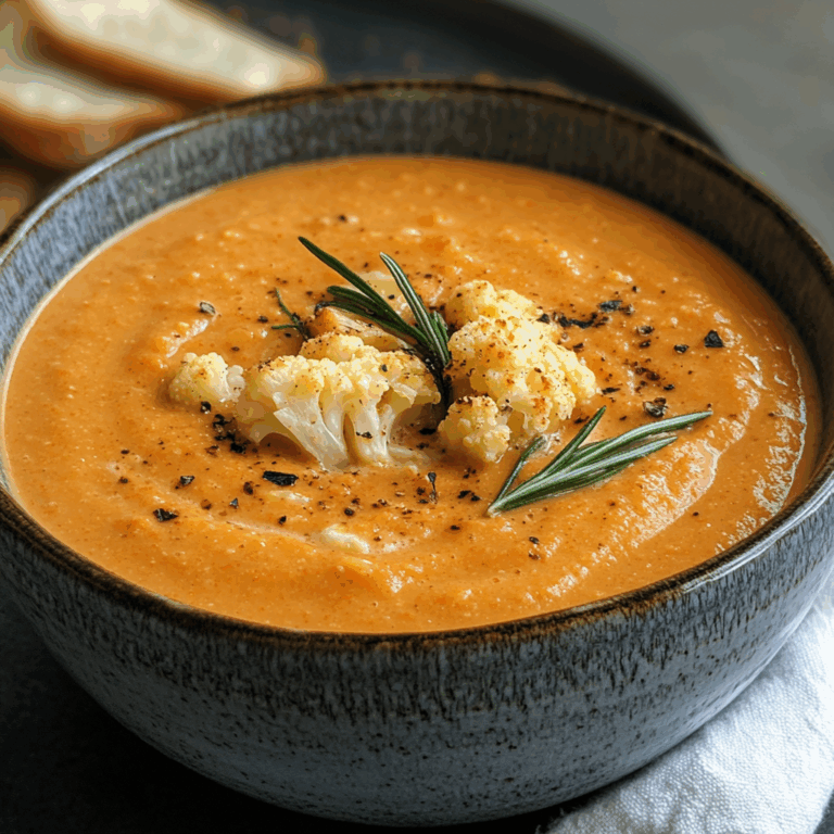 Creamy Vegan Tomato and Cauliflower Bisque