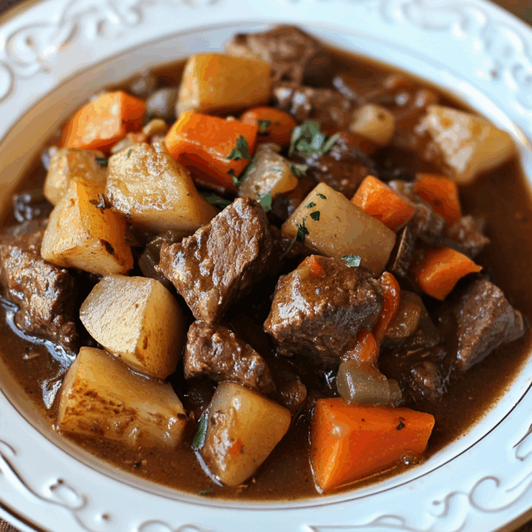 Hearty Beef Stew with Root Vegetables
