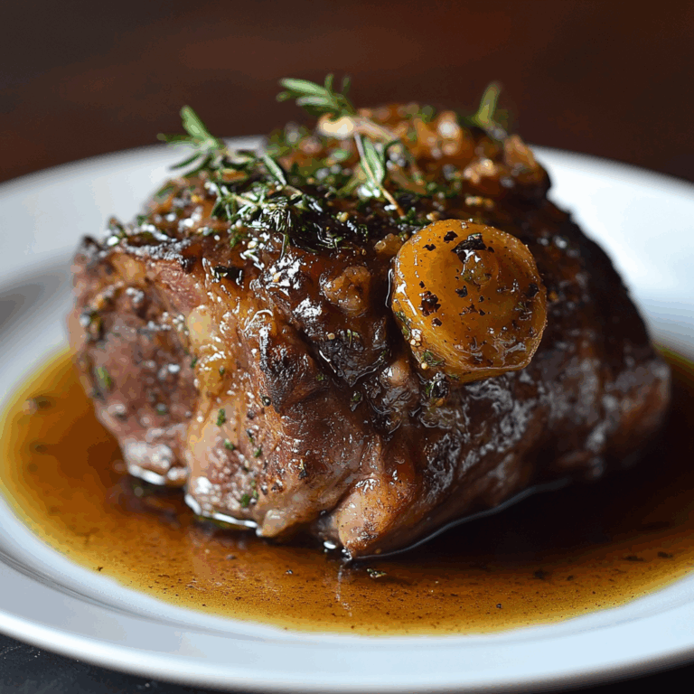 Honey-Mustard Confit Lamb Shoulder