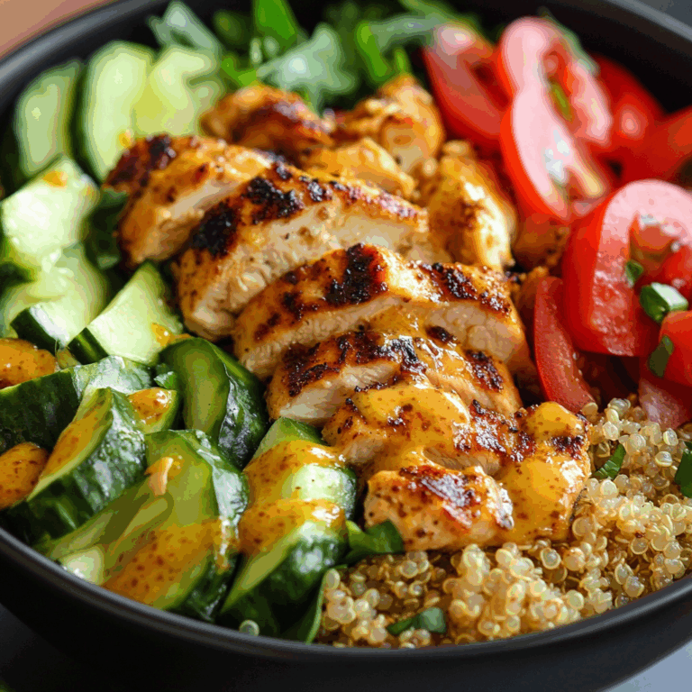 Honey Mustard Chicken Quinoa Power Bowl