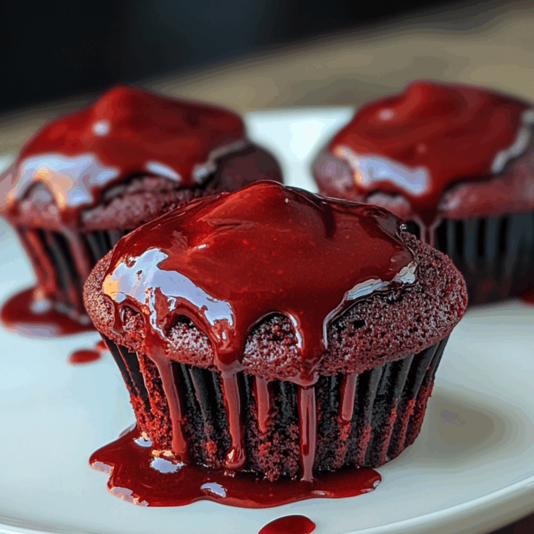 Red Velvet Molten Lava Cupcakes Recipe