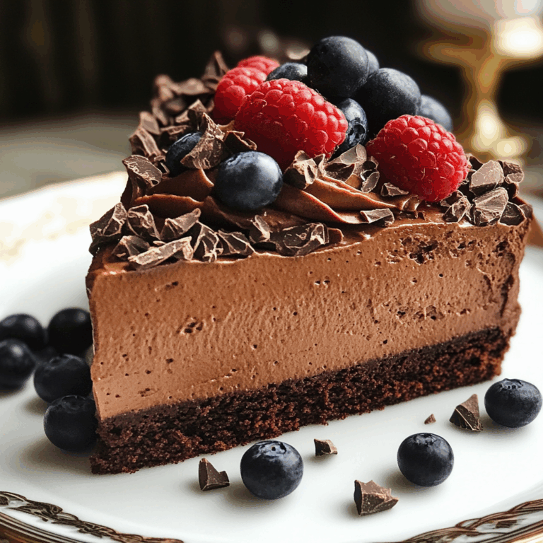 Ridiculously Easy Vegan Chocolate Mousse Cake- No Nuts, No Tofu!
