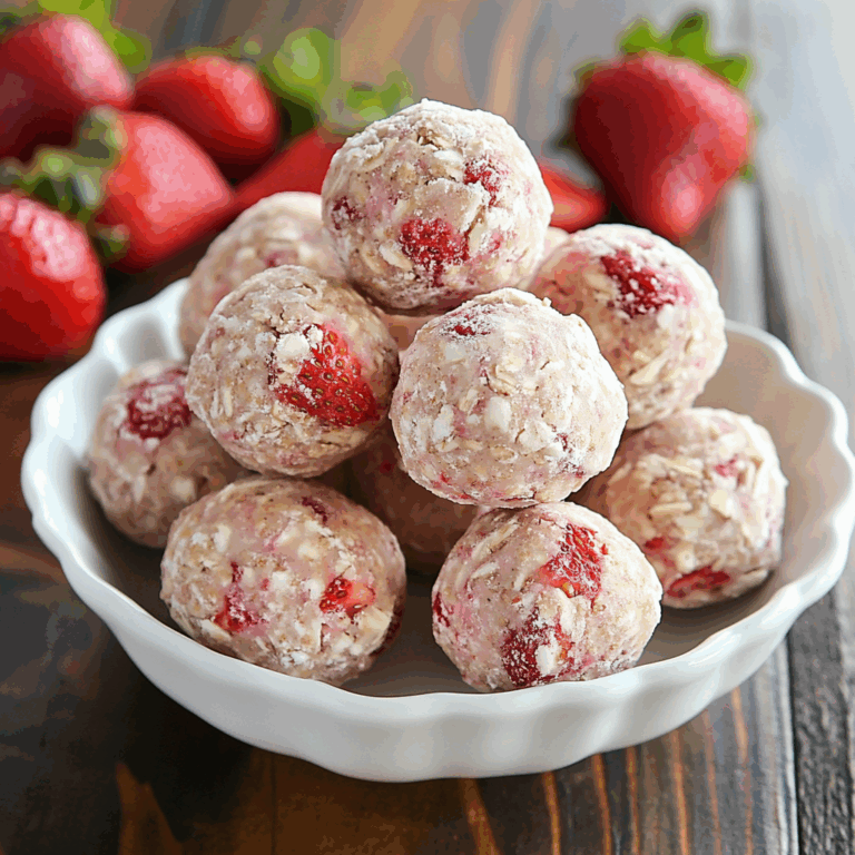 Strawberry Shortcake Energy Bites